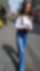 Tight blue jeans creepshots compilation