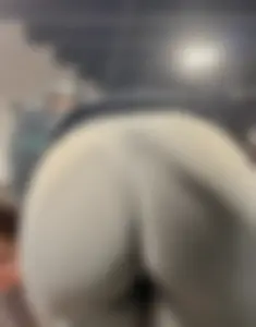 Tight Grey Gym Shorts (Crazy Vpl and Bends Over)