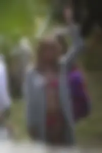 Sexy Jennifer Aniston shows hard nipples in pink bikini while on set