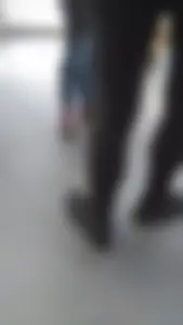 Girl wearing a black skirt over her leggings