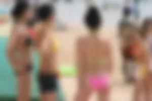 Boryeong Mud Fest 2008 girls mostly in bikinis