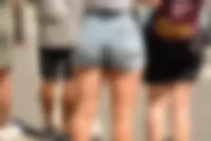 High quality jean shorts ass (OC)