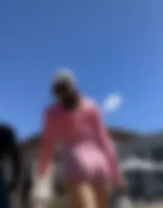Cute babe with the Bubble but working Out  / Not OC