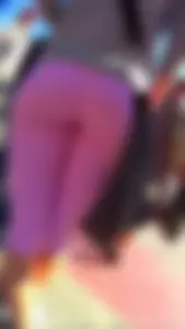 Hot Ass with VPL and Thin Long Legs in Short Pink Rights on the Street Creepshots Gallery