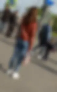 Hot Butt in Tight Blue Jeans Street Candid