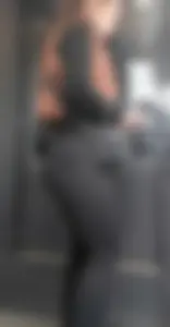 Cute brunette with a jiggly bubble butt