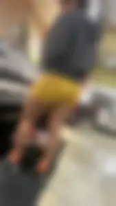 White girl sexy legging shorts