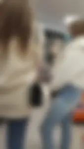 Nice jeans ass in the waiting line