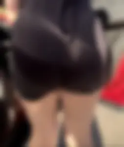 Pawg cheeks hanging out in black romper