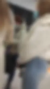 Nice jeans ass in the waiting line