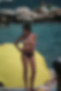 3 amazing topless girls on a nudist beach