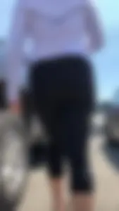 Teen walking in Parking lot
