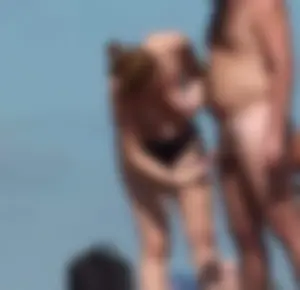 Nude beach and topless girls