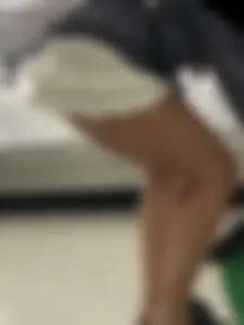 Beautiful blonde girl in white shorts show me her butt cheeks  (OC)