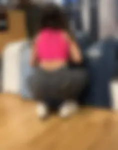 Armenian girl squatting and working (oc)