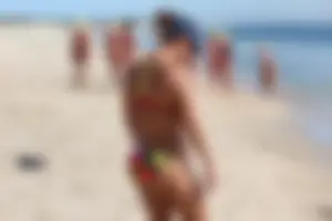 Lifeguard tournament girls on the beach