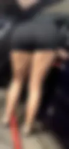 Lightskin booty shorts with a mound