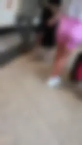 Sexy Blonde PAWG in shopping centre (OC)