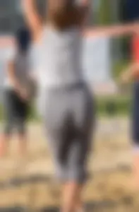 NOT OC. Fit MILF with nice ass & great VPL playing volleyball