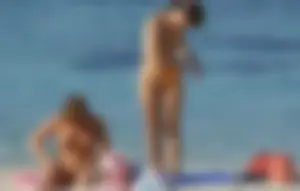 Nude beach and topless girls