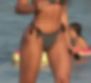 Smoking Hot Girl in Swimsuit on the Beach Creepshots Collection
