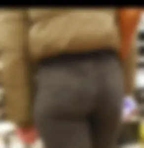 Hot girl with a worked out ass in tight grey jeans