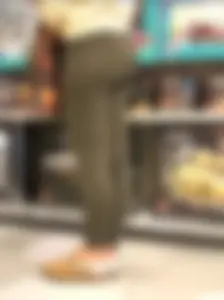 Tight, fit asses at LEGO Store