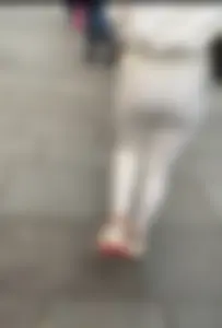 Insane frontal VTL, White G-string see through cream leggings