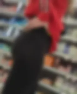 Nerdy brunette babe with friend in the beauty section