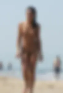 Nude beach and topless girls