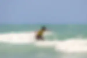 Candid surfers in bikinis