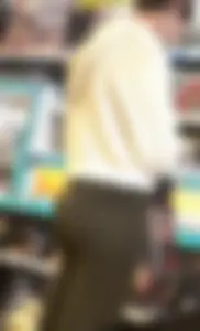 Tight, fit asses at LEGO Store