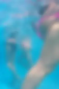 Underwater candid bikini asses while swimming