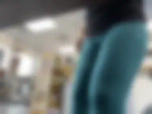 Latina waitress showing off!
