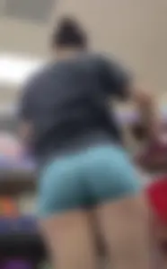 Fit Nerd Bubble Butt in Blue Shorts (VTL)
