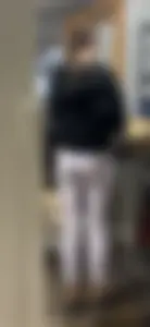 Petite butt in Lulu leggings VPL