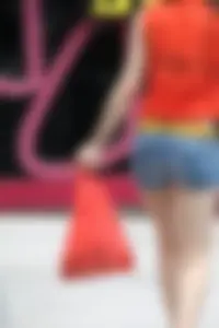 Candid skinny Chinese asses in shorts