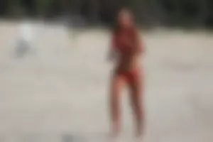 Lifeguard tournament girls on the beach
