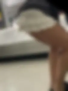 Beautiful blonde girl in white shorts show me her butt cheeks  (OC)