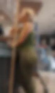Hot petite blonde milf has a thick butt VPL