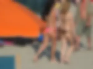 Mix of candid girls at the beach and in bikinis