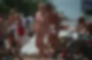Nude beach and topless girls