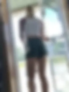 Brunette College Babe Tight Booty Sweatshorts VPL