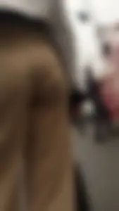Cute teen ass at funfair