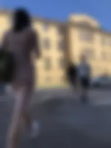 Amazing candid chick wearing a dress, VPL and glimpses of her ass through the fabric