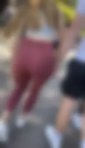 Must see! Nice Ass in red leggings   Not OC