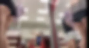White Girl With Cheeks Out In Target