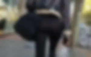 Beauty in transparent leggings