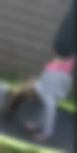 Skinny Teen in Leggings Jumping on a Trampoline Photos