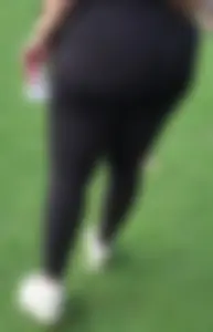 Big ass in black leggings